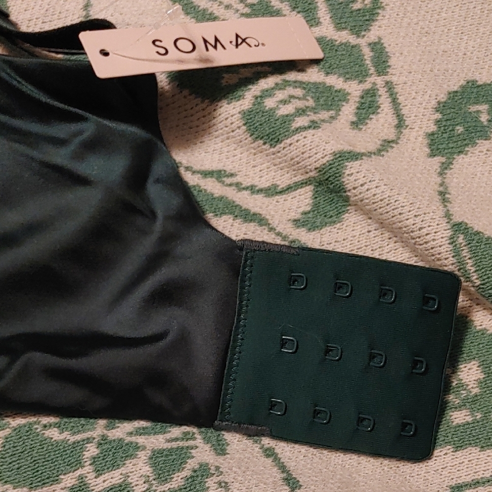 Soma Lace Overlay Push-Up Bra - Dark Green - Picture 10 of 10